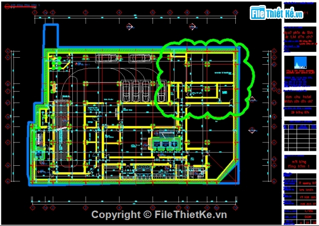 thiết kế khách sạn,Khách sạn dân chủ,full bản vẽ khách sạn,bản vẽ khách sạn